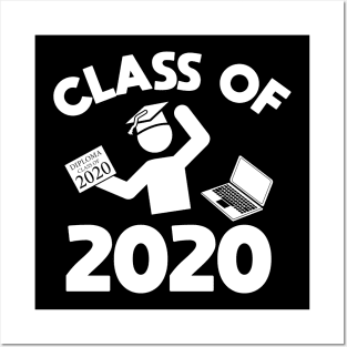 Class of 2020 Funny Quarantine Graduation Posters and Art